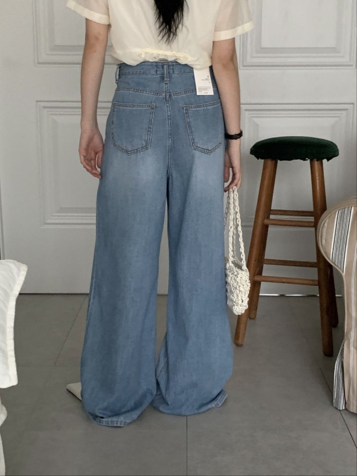 I'm here - Korean Women Fashion - #womensfashion - 885 Wide Denim Pants - 8