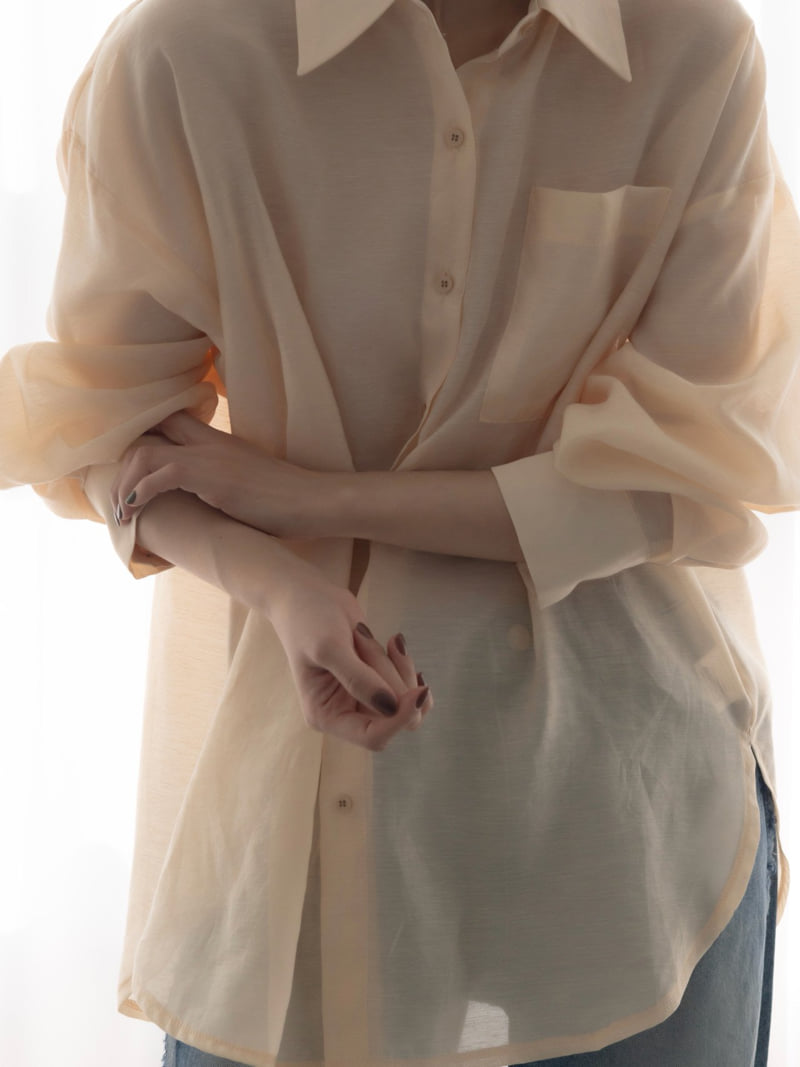 Inssense - Korean Women Fashion - #momslook - Oversized Brigt Daily Shirt - 6