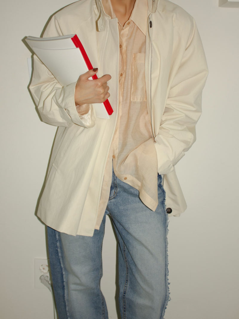 Inssense - Korean Women Fashion - #momslook - CN High-neck Half-trench Coat