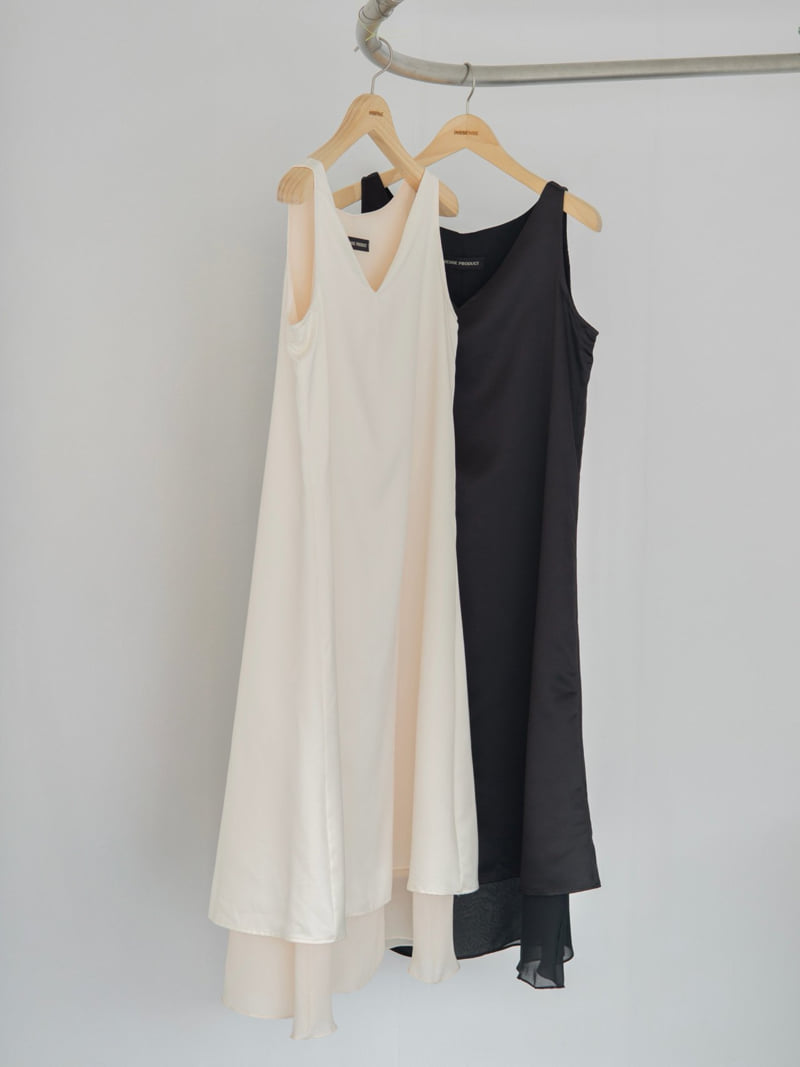 Inssense - Korean Women Fashion - #momslook - Silky Sheer Fabric Layered Maxi Dress - 10