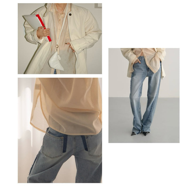 Inssense - Korean Women Fashion - #womensfashion - Oversized Brigt Daily Shirt - 5