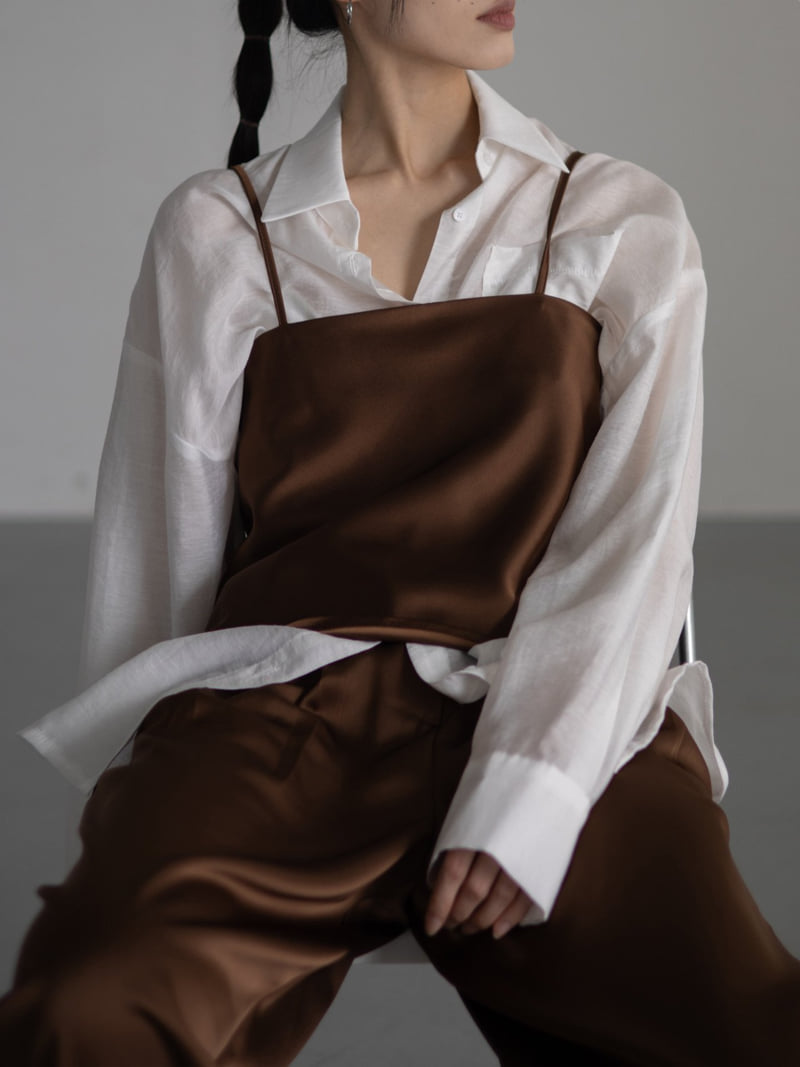 Inssense - Korean Women Fashion - #womensfashion - Wave Detail Two Way Satin Bustier - 8