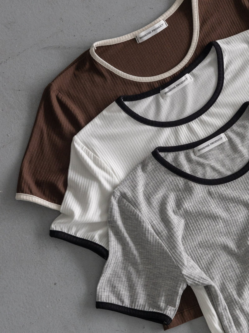 Inssense - Korean Women Fashion - #womensfashion - Raglan Slim Short Sleeve T-shirt