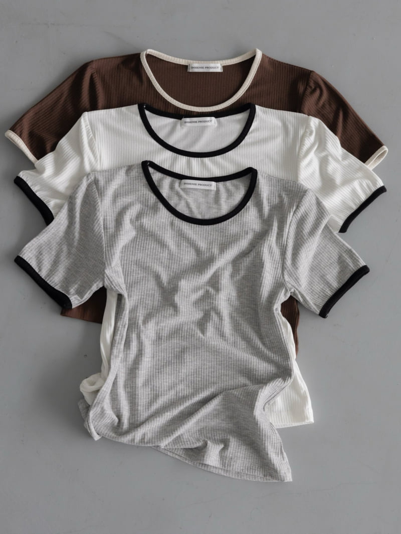 Inssense - Korean Women Fashion - #womensfashion - Raglan Slim Short Sleeve T-shirt - 3