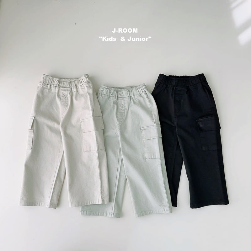 J-Room - Korean Children Fashion - #childrensboutique - Span Slim Wide Cargo Pants