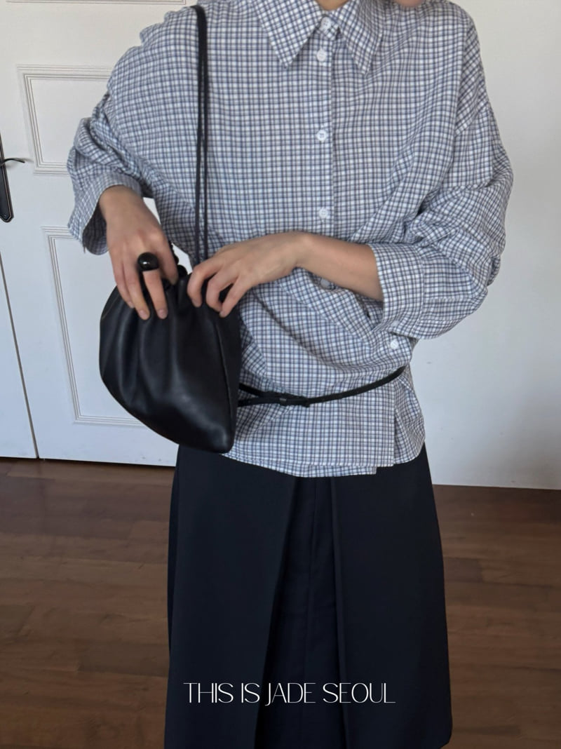 Jade Market - Korean Women Fashion - #momslook - Lily Check Shirt - 10