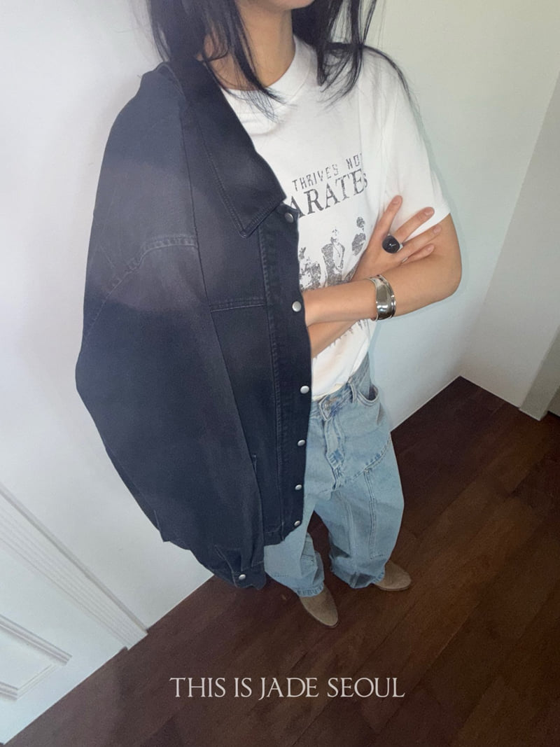 Jade Market - Korean Women Fashion - #momslook - Beetle Printed Tee - 3