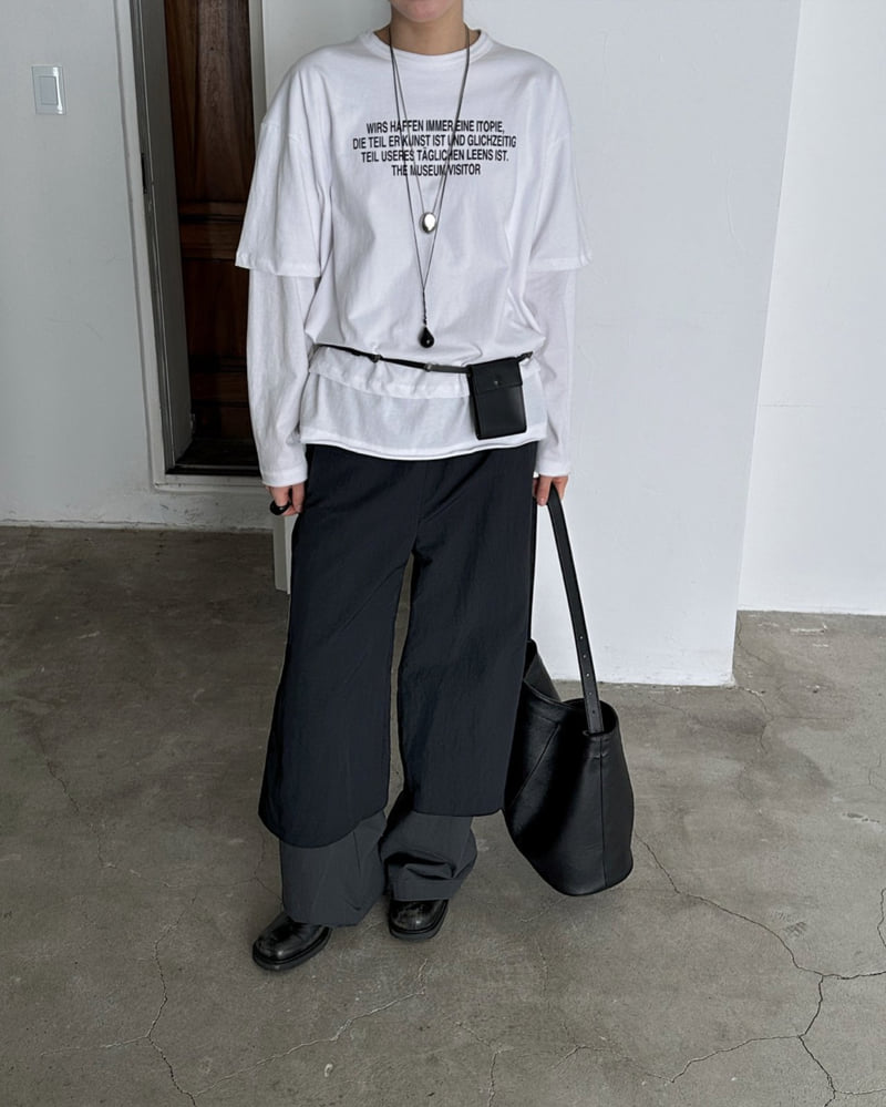 Jade Market - Korean Women Fashion - #momslook - Urban Tape Pants - 10