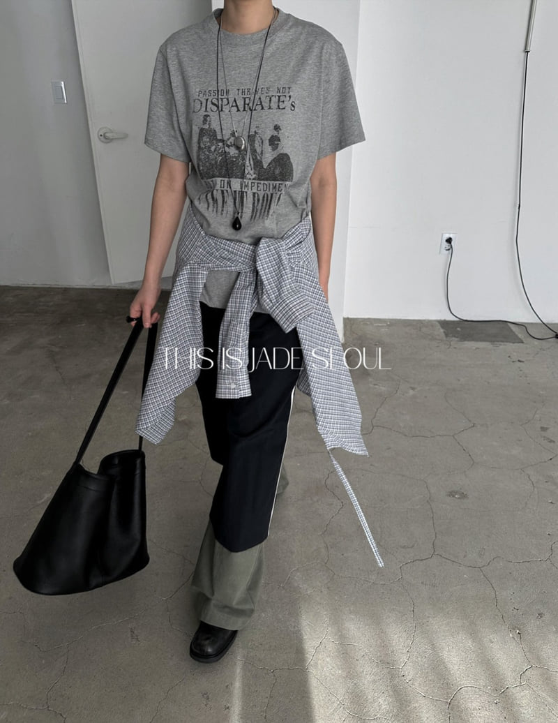 Jade Market - Korean Women Fashion - #momslook - Urban Tape Pants - 2