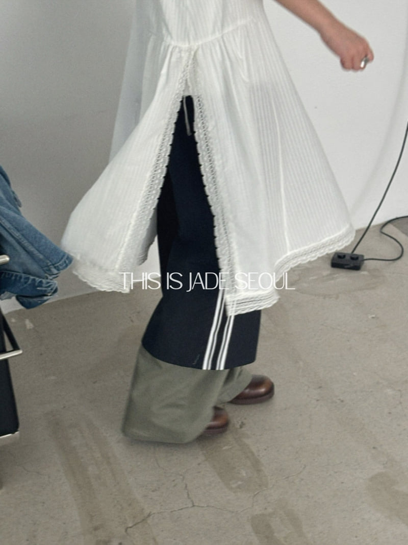 Jade Market - Korean Women Fashion - #momslook - Urban Tape Pants - 8