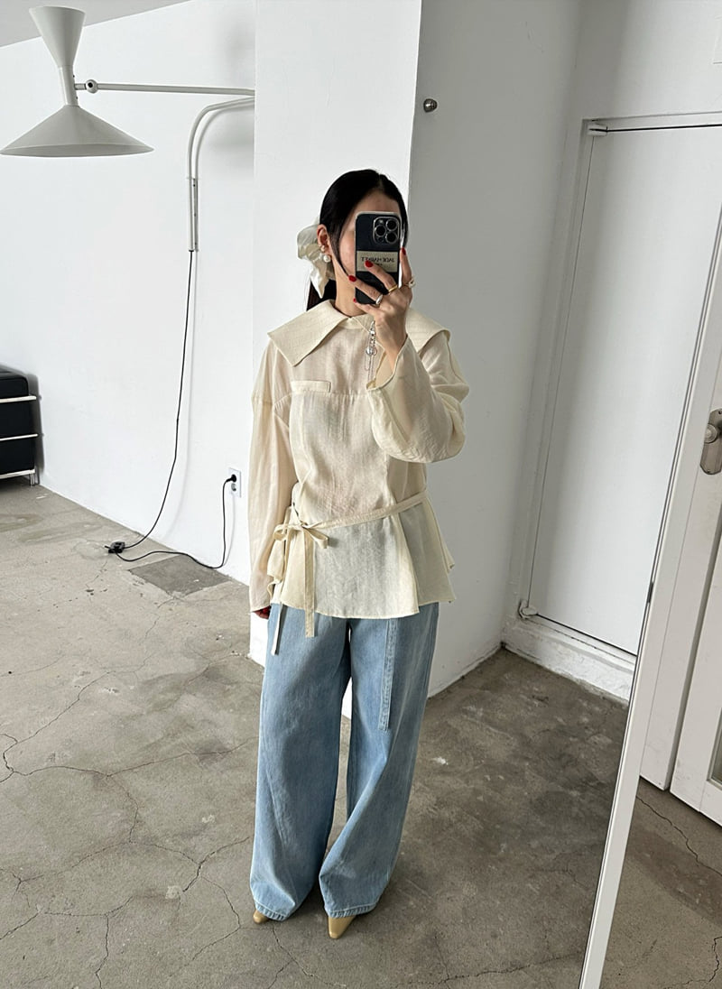 Jade Market - Korean Women Fashion - #momslook - Enfold Blouse - 11