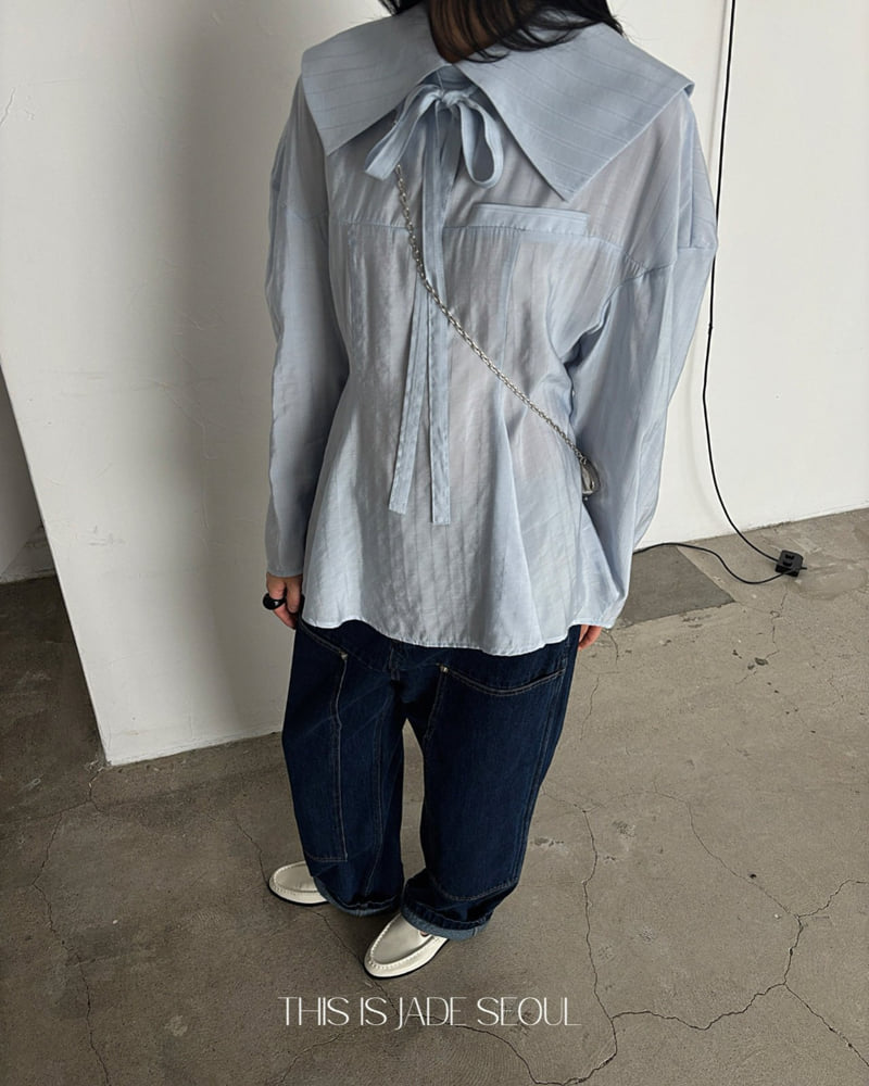 Jade Market - Korean Women Fashion - #momslook - Enfold Blouse - 3