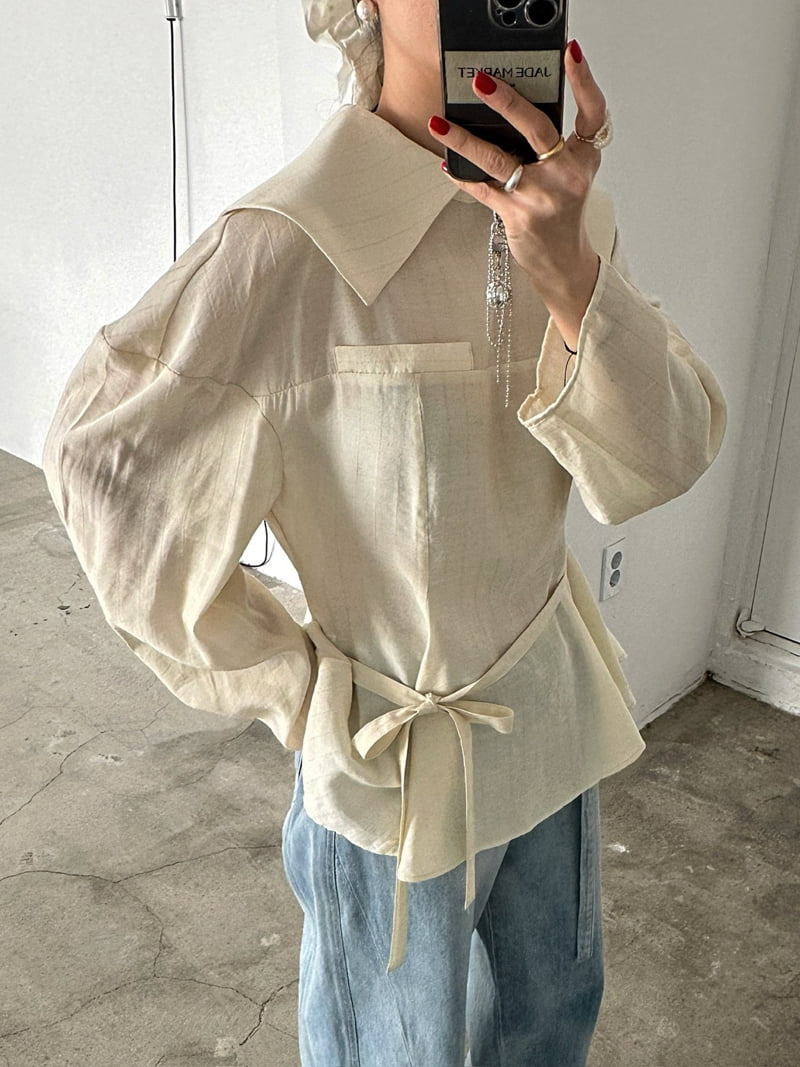 Jade Market - Korean Women Fashion - #momslook - Enfold Blouse - 7
