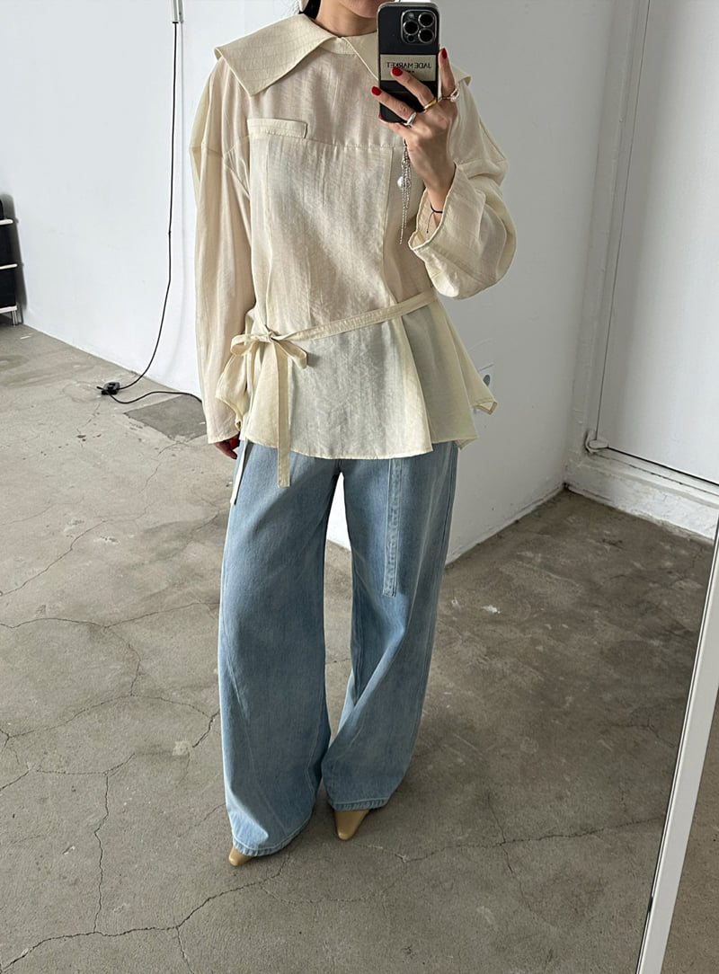 Jade Market - Korean Women Fashion - #momslook - Enfold Blouse - 9
