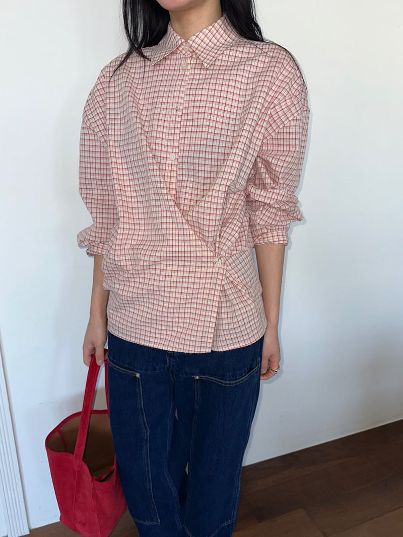 Jade Market - Korean Women Fashion - #romanticstyle - Lily Check Shirt - 6