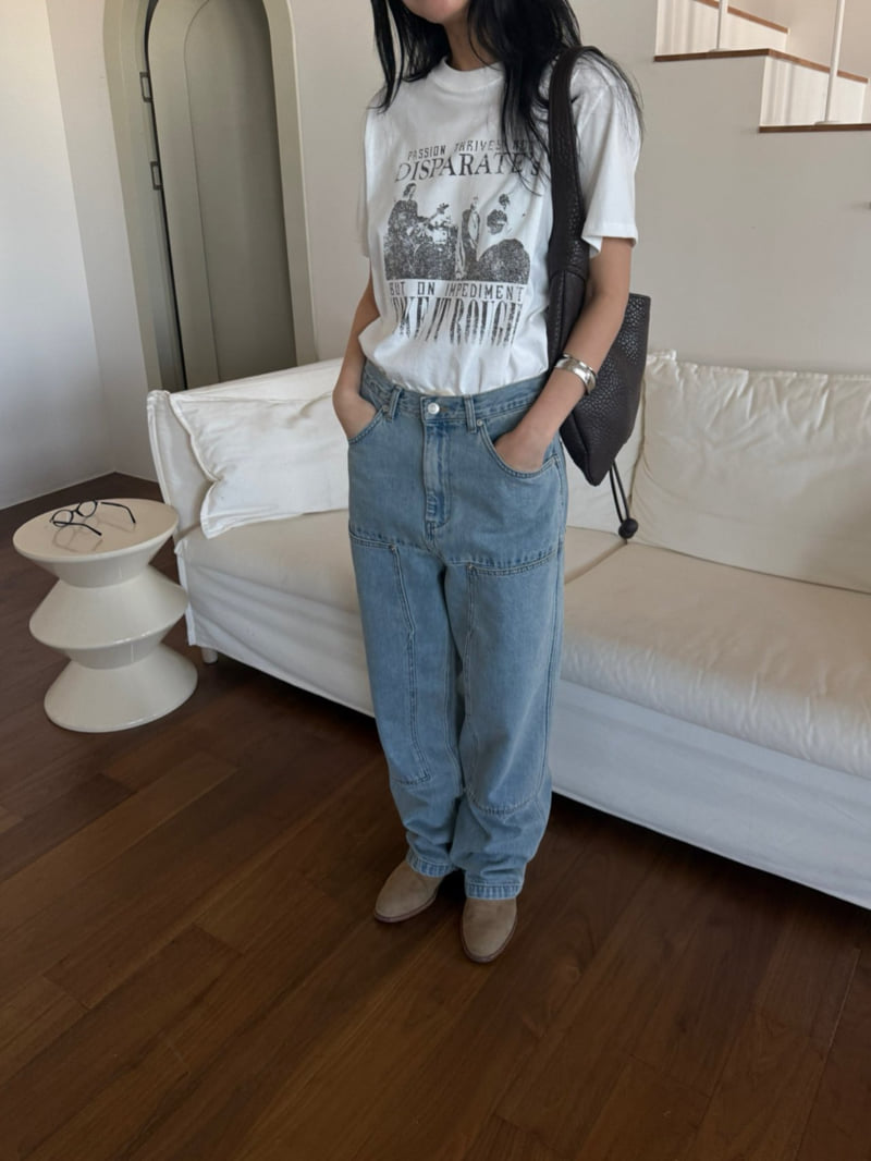 Jade Market - Korean Women Fashion - #womensfashion - Carpenter Denim Pants - 10