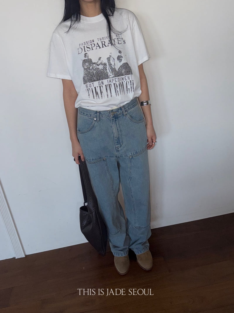 Jade Market - Korean Women Fashion - #womensfashion - Carpenter Denim Pants - 12