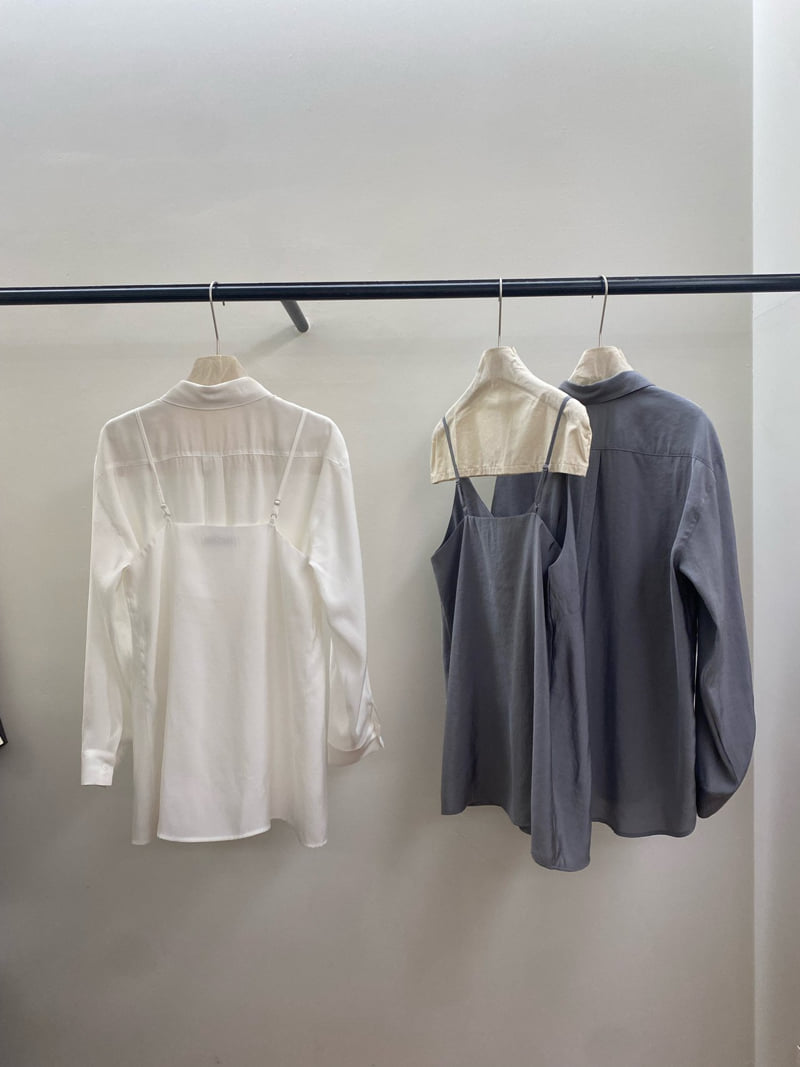 Jade Market - Korean Women Fashion - #womensfashion - Slip Blouse Set - 12