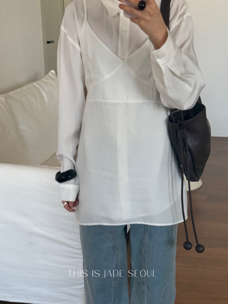Jade Market - Korean Women Fashion - #womensfashion - Slip Blouse Set - 8