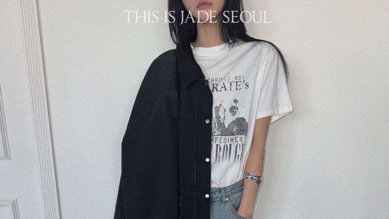 Jade Market - Korean Women Fashion - #momslook - Beetle Printed Tee - 4