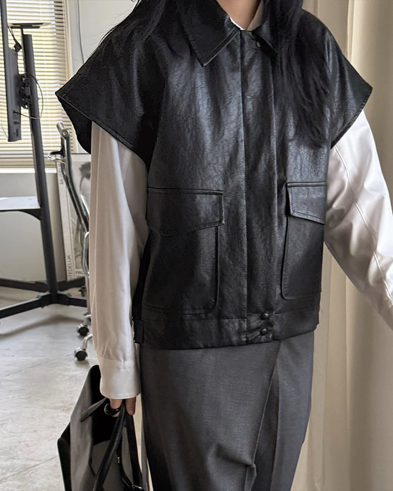 Jade Market - Korean Women Fashion - #momslook - Abec Vest - 4