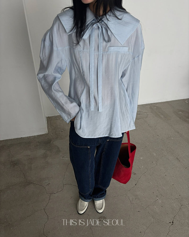 Jade Market - Korean Women Fashion - #momslook - Enfold Blouse - 4
