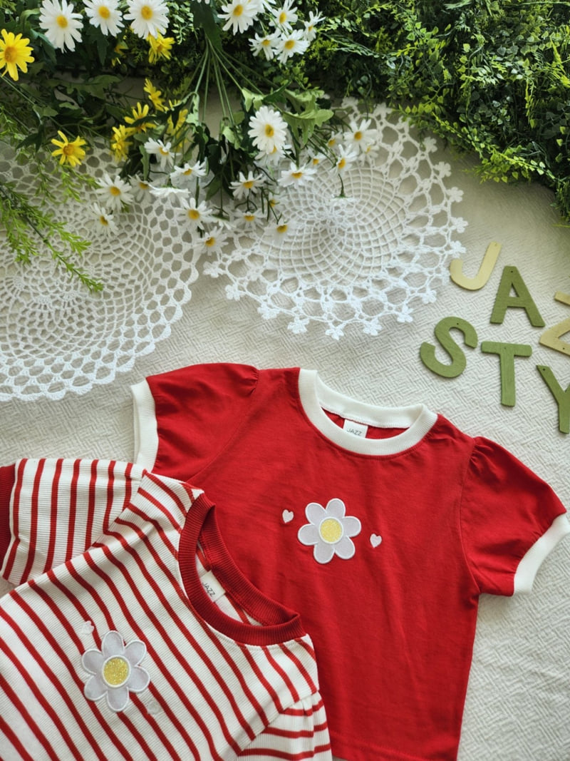 Jazz - Korean Children Fashion - #Kfashion4kids - Flower Embroidery Blouse Tee - 12