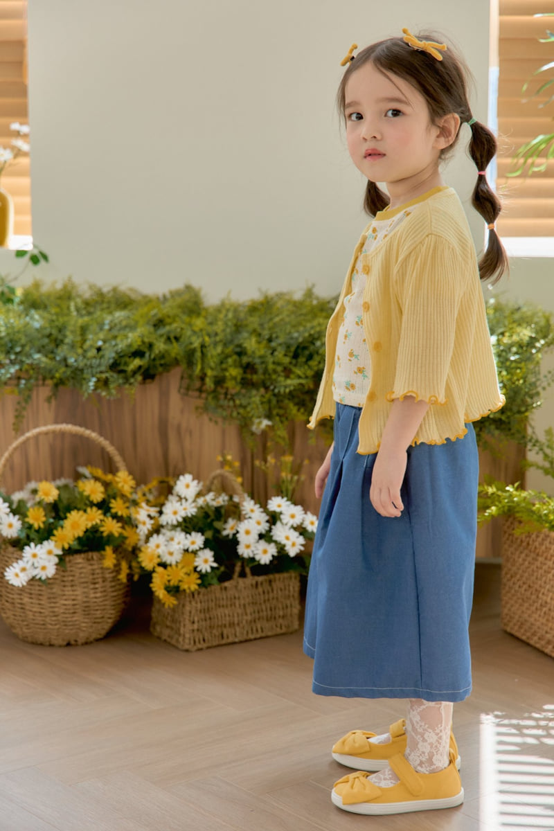 Jazz - Korean Children Fashion - #Kfashion4kids - Flower Button Cardigan - 10