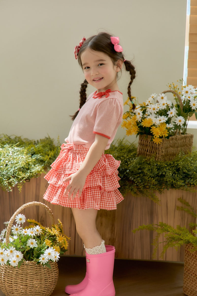 Jazz - Korean Children Fashion - #childofig - Check Cancan Skirt - 3