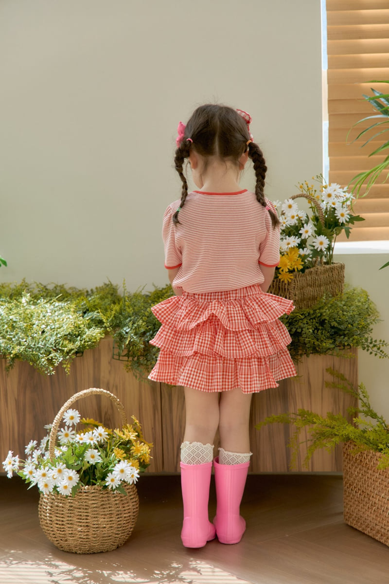 Jazz - Korean Children Fashion - #childofig - Check Cancan Skirt - 4