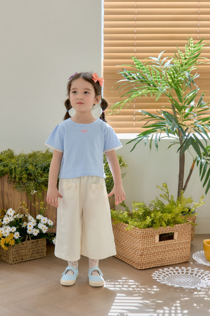 Jazz - Korean Children Fashion - #childofig - Ribbon Dot Blouse Tee - 8