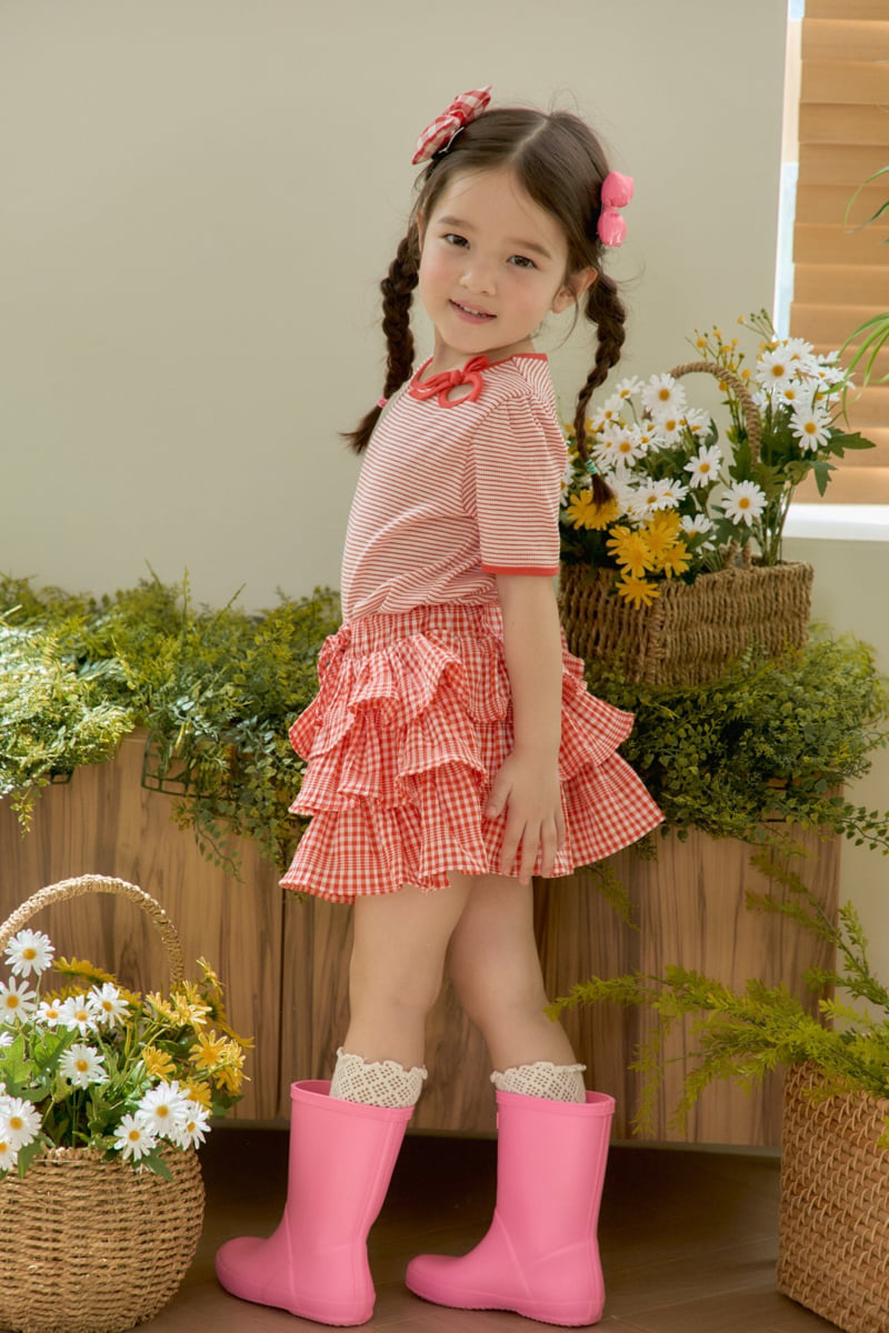 Jazz - Korean Children Fashion - #childrensboutique - Check Cancan Skirt - 5