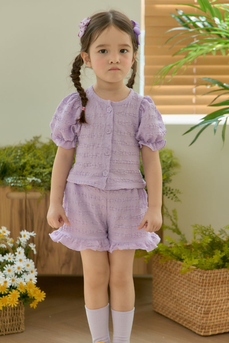 Jazz - Korean Children Fashion - #discoveringself - Cardigan Top Bottom Set - 2