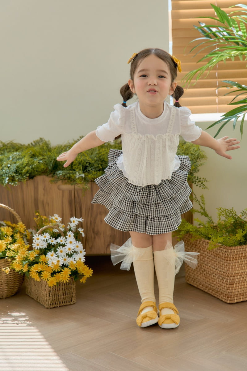 Jazz - Korean Children Fashion - #fashionkids - Check Cancan Skirt - 8