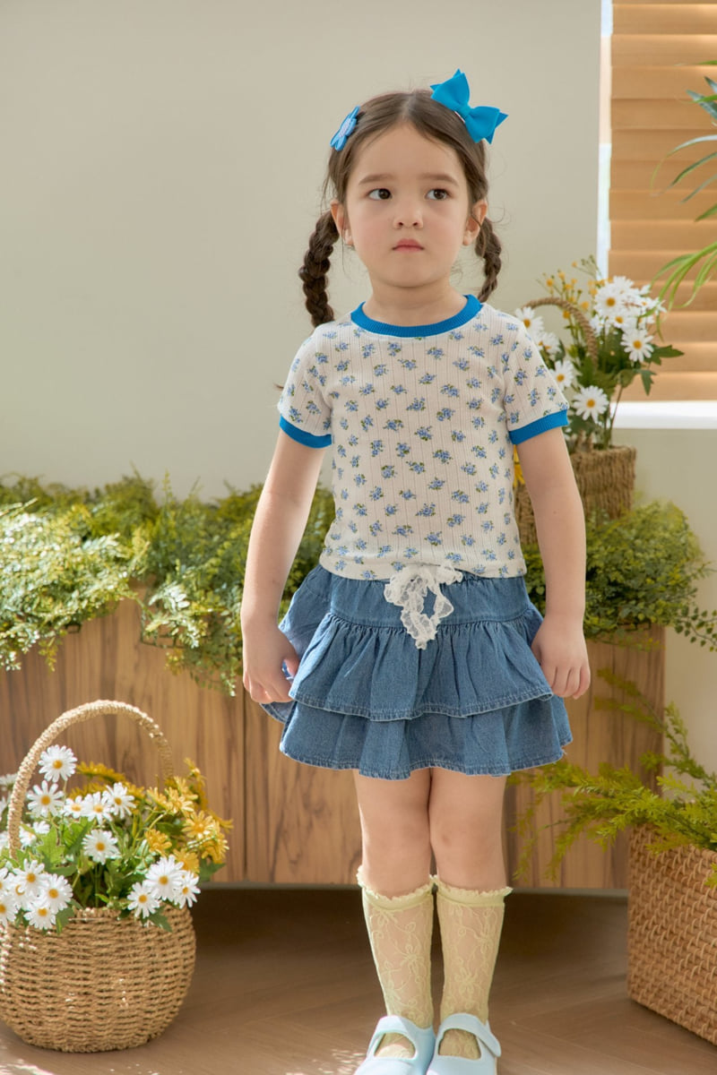 Jazz - Korean Children Fashion - #fashionkids - Eyelet Flower Blouse Tee - 3