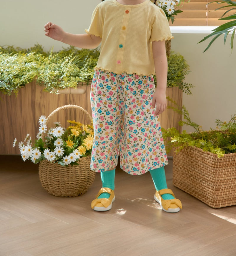 Jazz - Korean Children Fashion - #fashionkids - Flower Pocket Pants