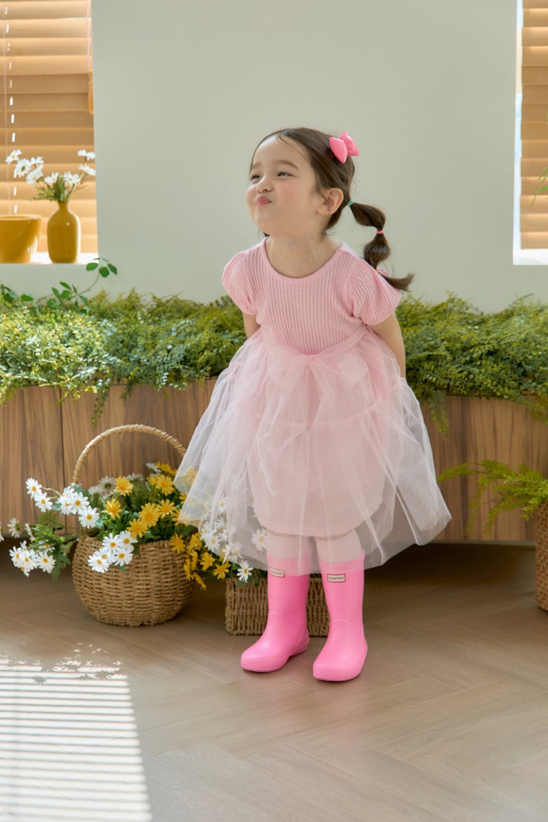 Jazz - Korean Children Fashion - #kidsshorts - Bianca Ribbon Mesh One-piece - 7