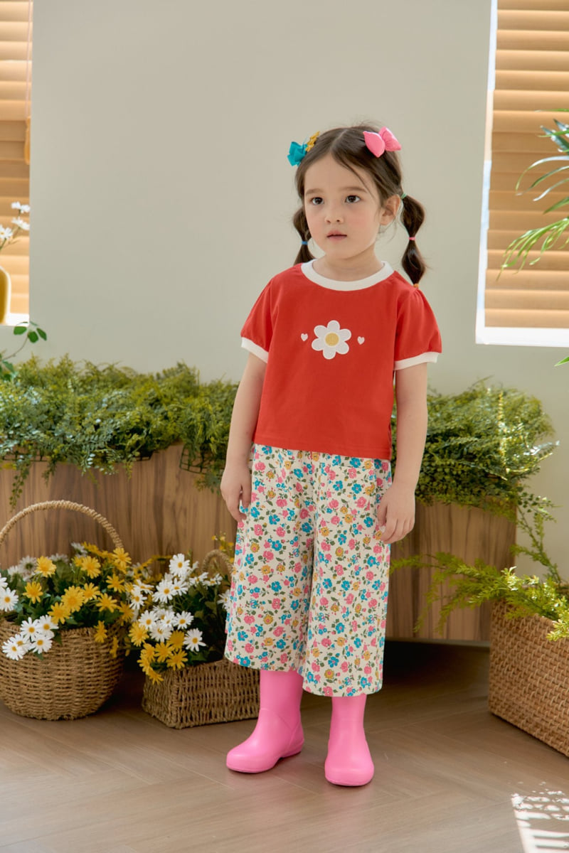 Jazz - Korean Children Fashion - #kidsshorts - Flower Embroidery Blouse Tee - 9