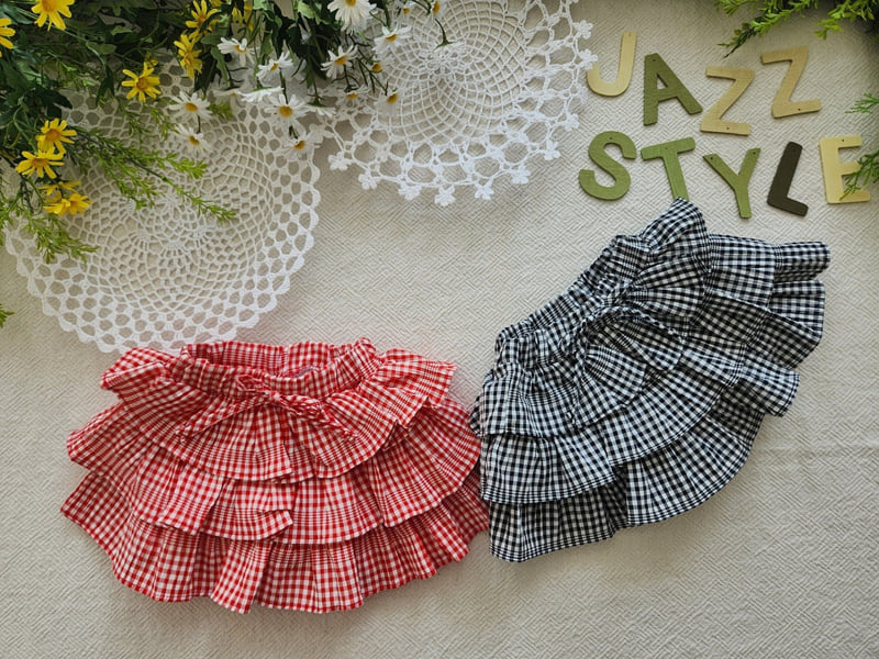 Jazz - Korean Children Fashion - #kidsstore - Check Cancan Skirt - 10