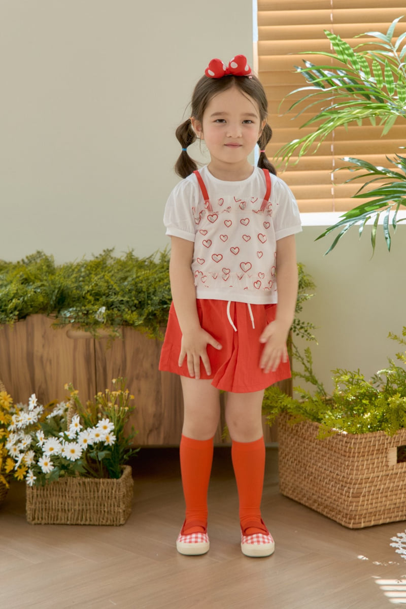 Jazz - Korean Children Fashion - #kidsstore - Heart Mesh Blouse Tee - 7