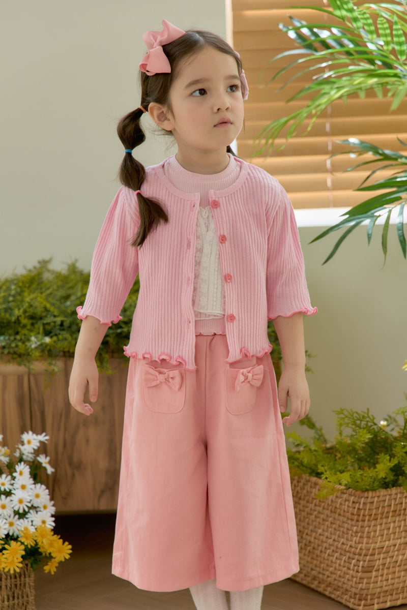 Jazz - Korean Children Fashion - #kidsstore - Flower Button Cardigan - 8