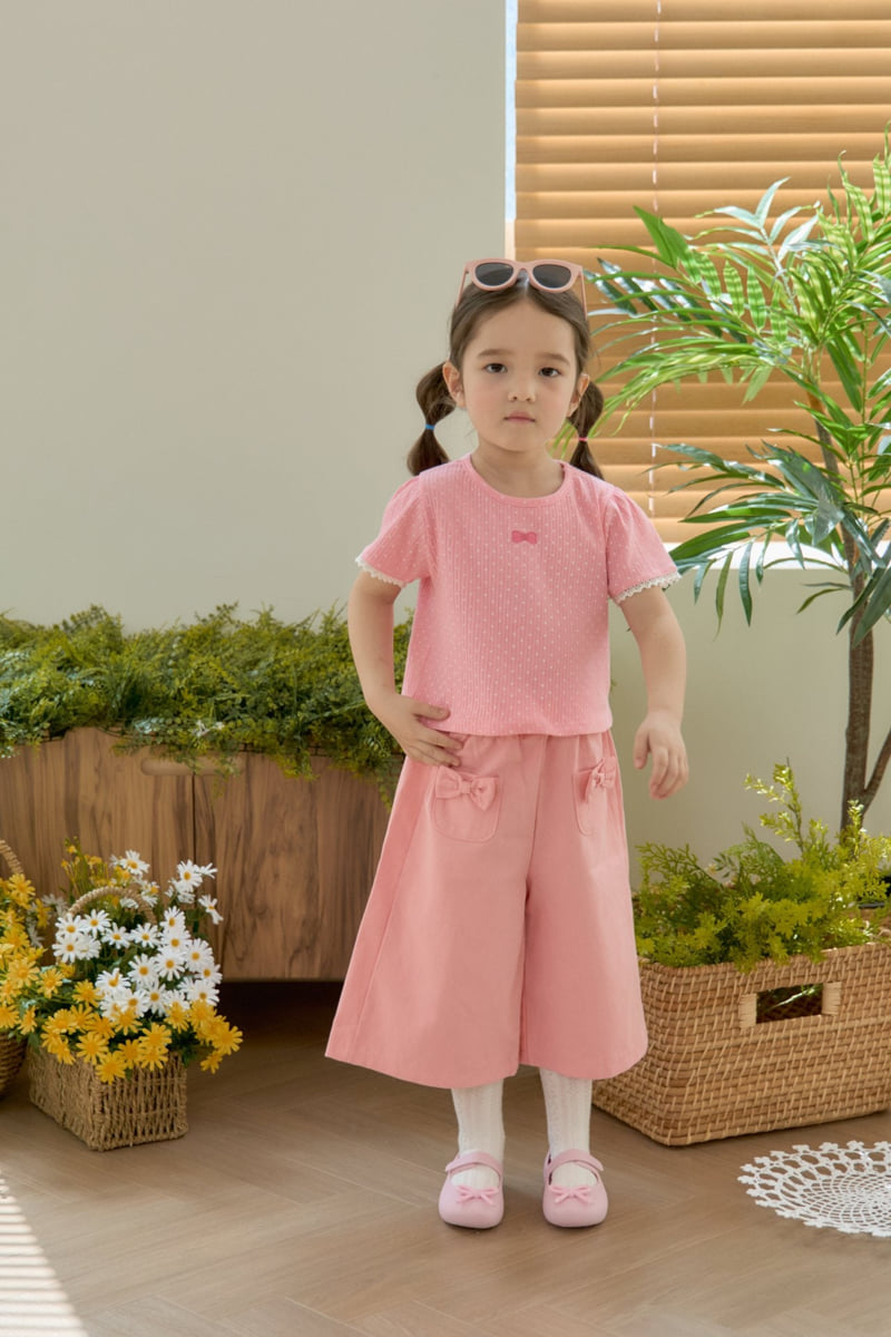 Jazz - Korean Children Fashion - #kidzfashiontrend - Ribbon Pocket Pants - 5