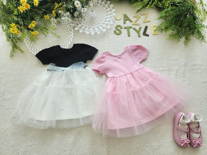 Jazz - Korean Children Fashion - #littlefashionista - Bianca Ribbon Mesh One-piece - 11