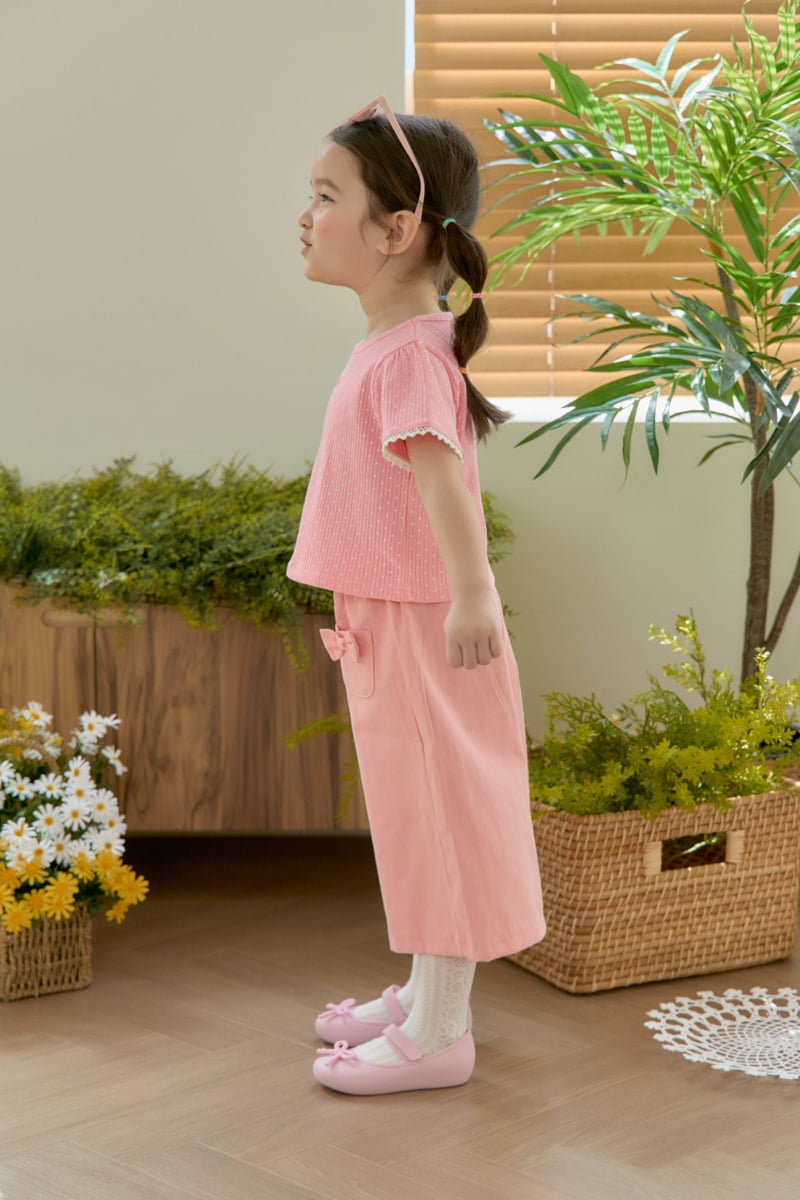 Jazz - Korean Children Fashion - #littlefashionista - Ribbon Pocket Pants - 7