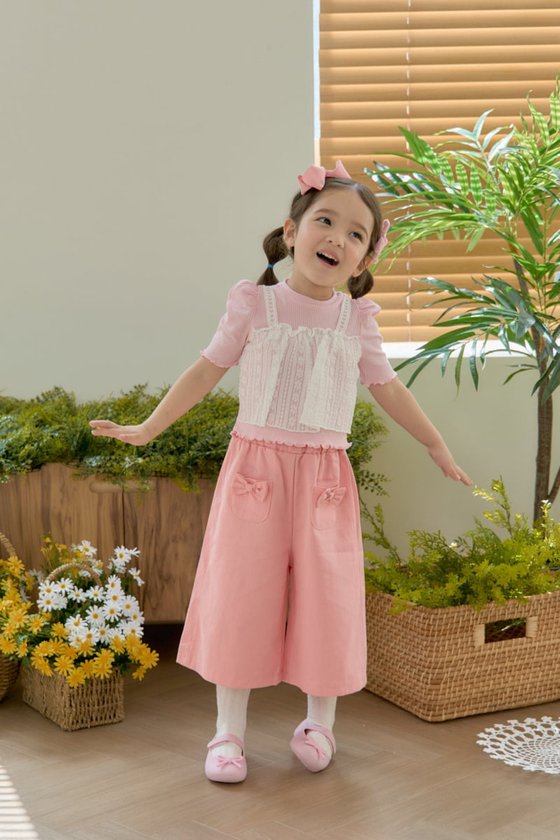 Jazz - Korean Children Fashion - #magicofchildhood - Ribbon Pocket Pants - 8