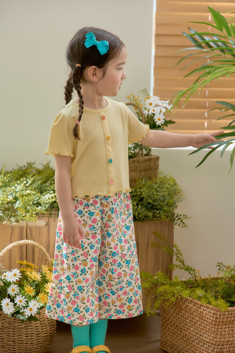 Jazz - Korean Children Fashion - #minifashionista - Flower Pocket Pants - 8
