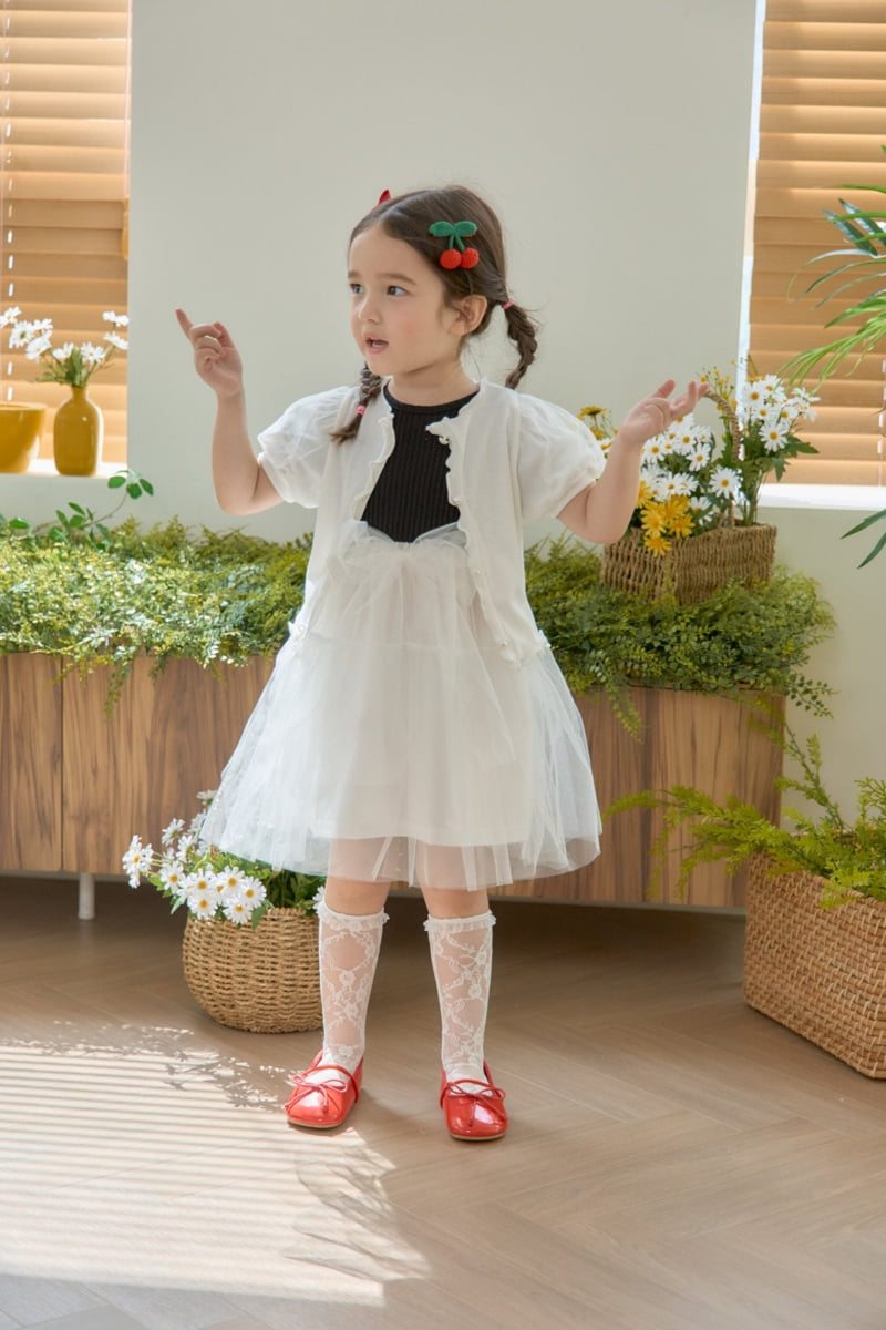 Jazz - Korean Children Fashion - #minifashionista - Soft Rib Cardigan Blouse Tee - 5