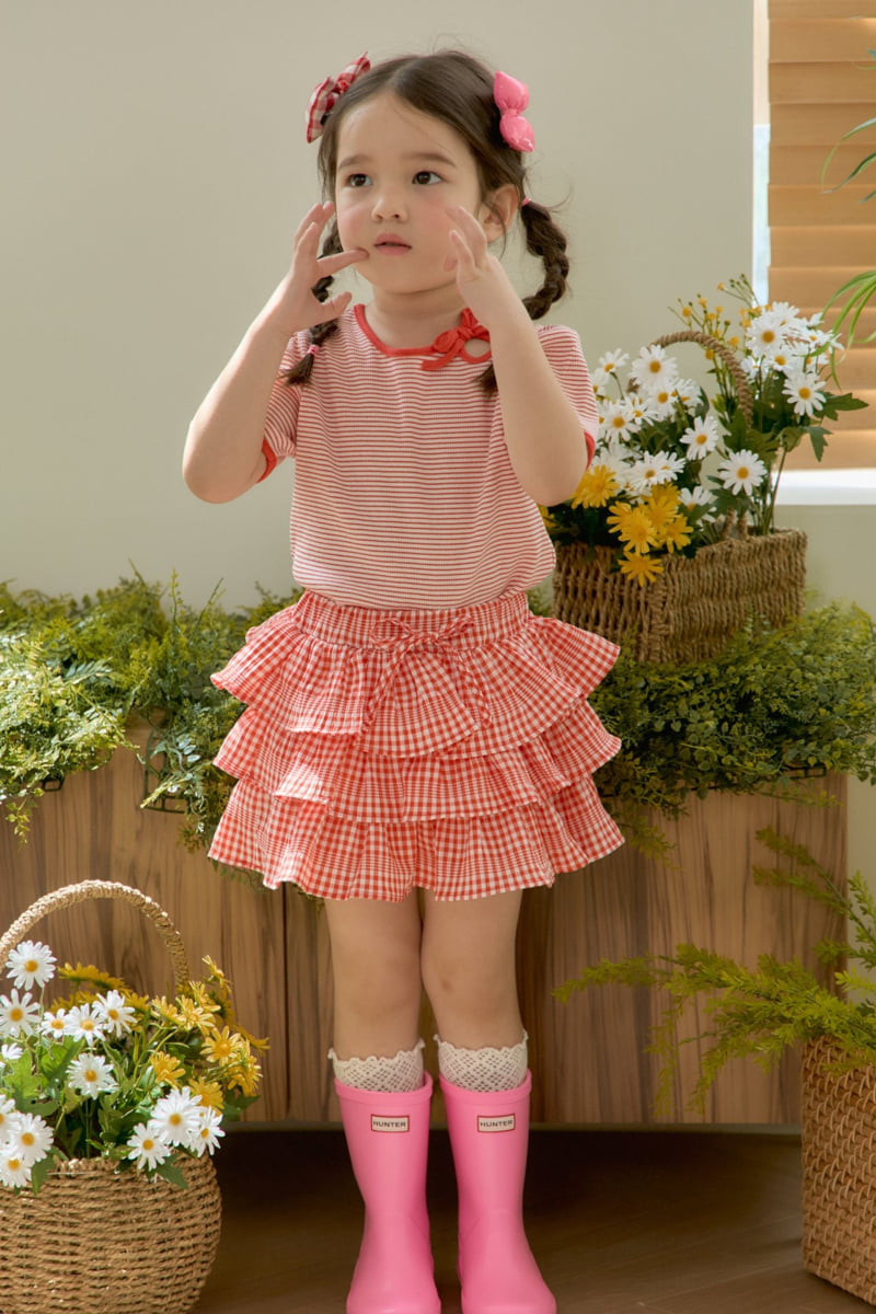 Jazz - Korean Children Fashion - #prettylittlegirls - Check Cancan Skirt - 2