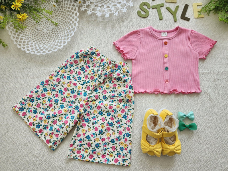 Jazz - Korean Children Fashion - #stylishchildhood - Flower Pocket Pants - 12