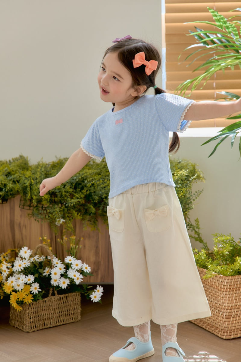 Jazz - Korean Children Fashion - #stylishchildhood - Ribbon Dot Blouse Tee - 7